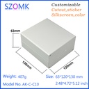 4台，63*120*130mm頂級銷售金屬外殼鋁製外殼放大器鋁交界箱extru