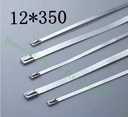 高質量100pcs 12mmx350mm自鎖自鎖不銹鋼拉鍊拉鍊拉鎖領帶包裹