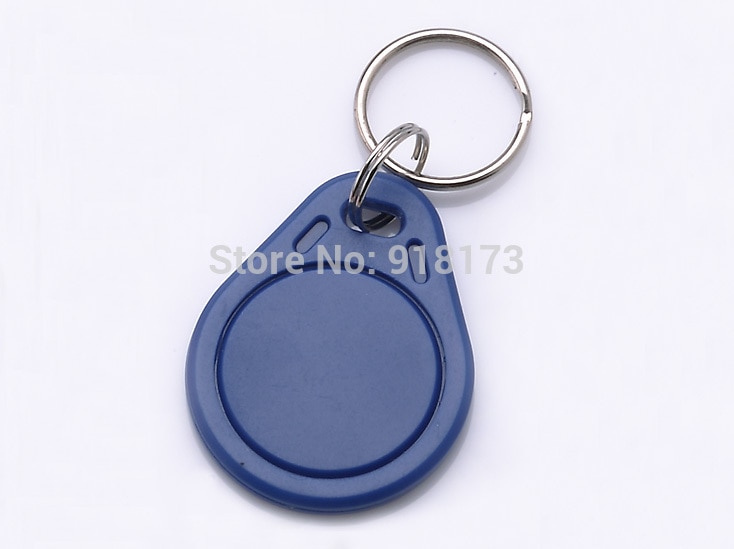 100pcs RFID鑰匙FOB鏈125KHz接近ABS鑰匙標籤可重寫訪問控制ATMEL T5577酒店