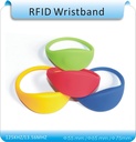 1 RFID讀取器+50pcs 7＃IP68防水矽膠125KHz EM4100 RFID腕帶/ RFID標籤手鐲