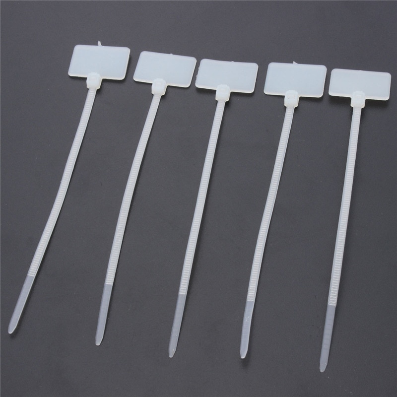 新到達100pcs尼龍自鎖標籤領帶網絡網絡標記電線線綁帶zip new Persoti
