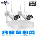 hiseeu wifi家庭安全攝像機系統WiFi 4CH 1080p CCTV NVR套件2PCS 960P/1080P無線視頻S