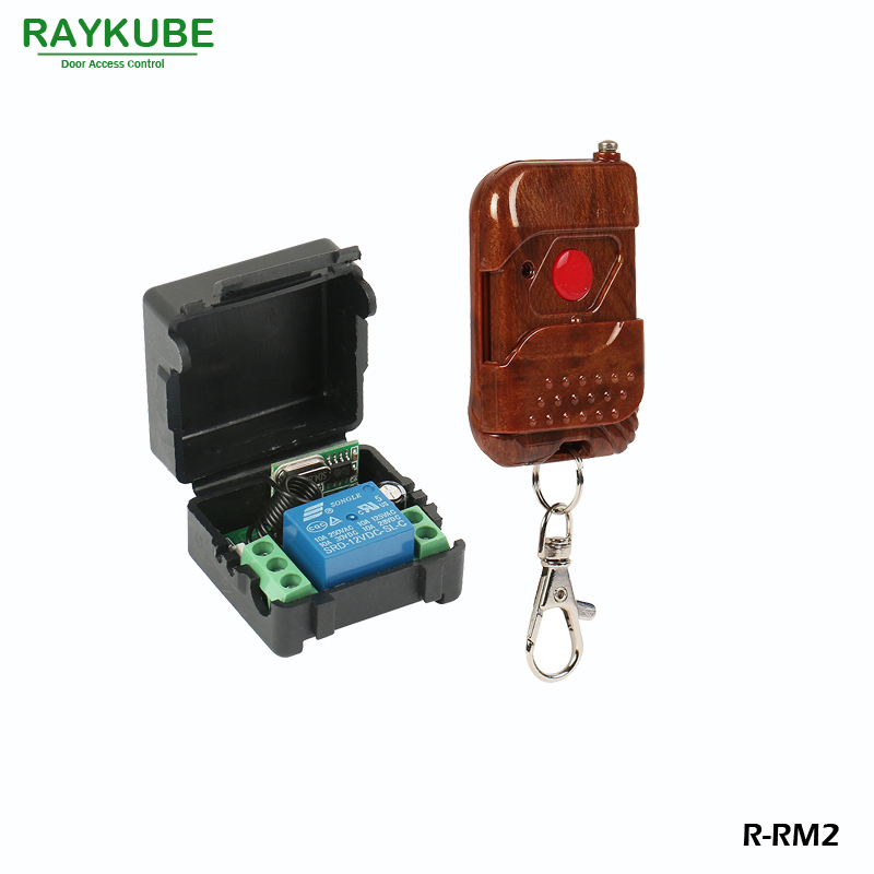 Raykube無線遙控器套件1V1用於遠程開放電動門鎖控制模塊Rosewood t