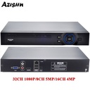 全高清1080p H.265 32CH CCTV NVR 25CH 5MP 8CH 4K NVR 2 SATA HDD XMEYE ONVIF P2P P2P HDMI HDMI VGA CCTV視頻