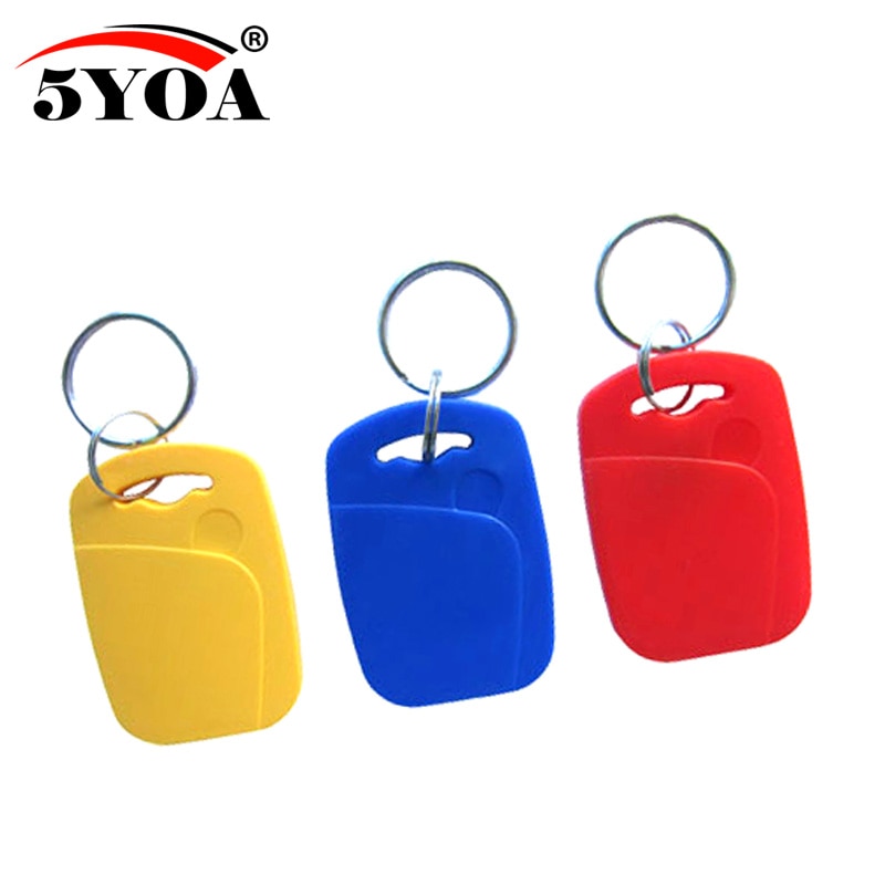 50pcs IC+ID UID可重寫的複合鍵標籤鍵FOB雙芯片頻率RFID 125KHz T5577 EM4305+13