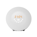 帶有模擬日出LED燈的新數字鬧鐘喚醒FM無線電彩色光觸摸SEN