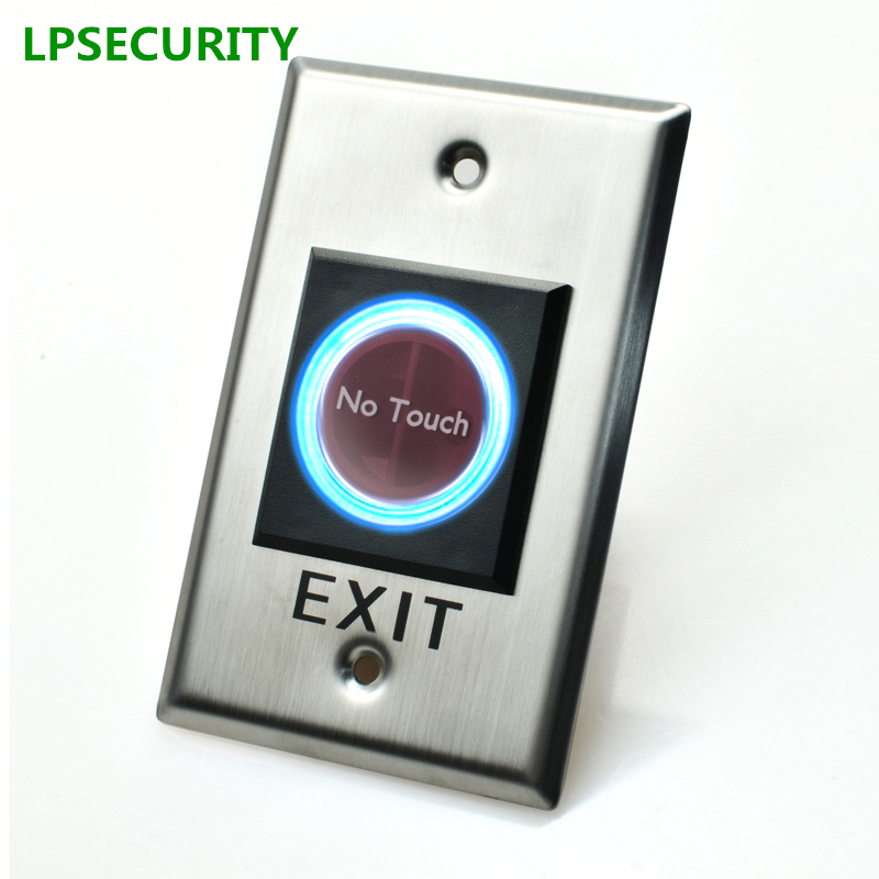 lpsecurity no NC紅外傳感器出口按鈕門釋放門無觸摸棕櫚形型號的門戶AC
