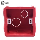 Coswall專利設計牆內部安裝盒背面盒86*83*50mm，86mm*86mm標準w