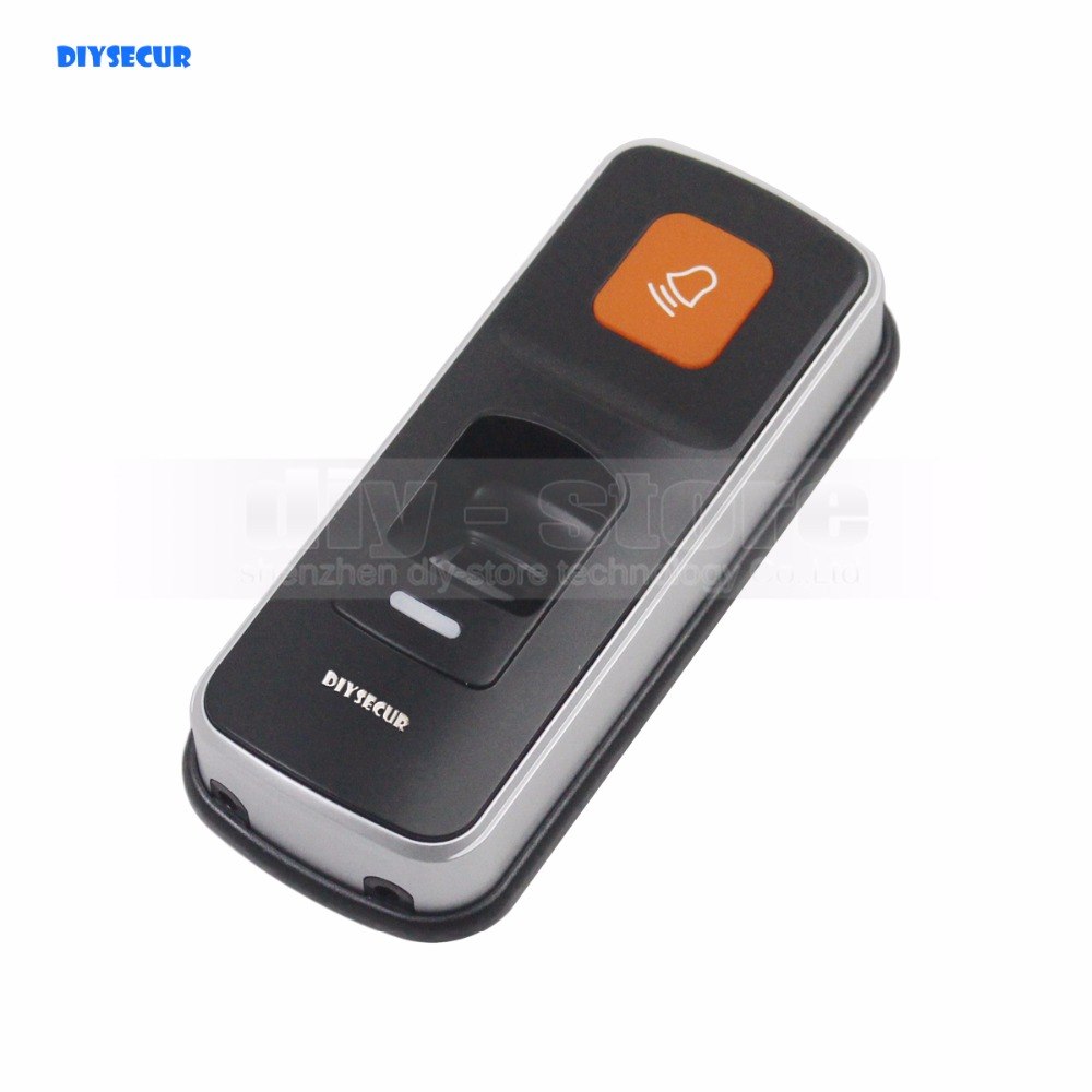 DiySecur 1000用戶指紋125kHz RFID卡讀取器2在1個門鎖訪問控制器套件塑料中