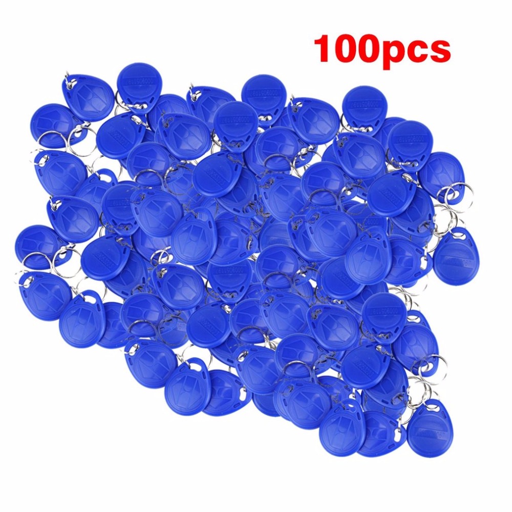 100pcs/lot RFID標籤接近ID令牌標籤鍵鑰匙fobs ring 125KHz RFID卡接近芯片芯片ID TK41
