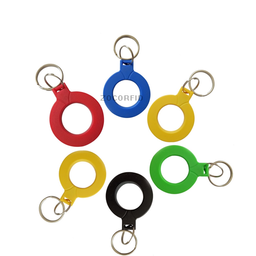 100pcs 0＃RFID IC KEYFOBS I3.56 MHz KEYCHAINS NFC關鍵標籤ISO14443A MF經典1K代幣標記標籤