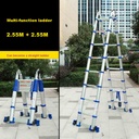 JJS511高質量的厚鋁合金多功能梯子工程梯子便攜式家庭