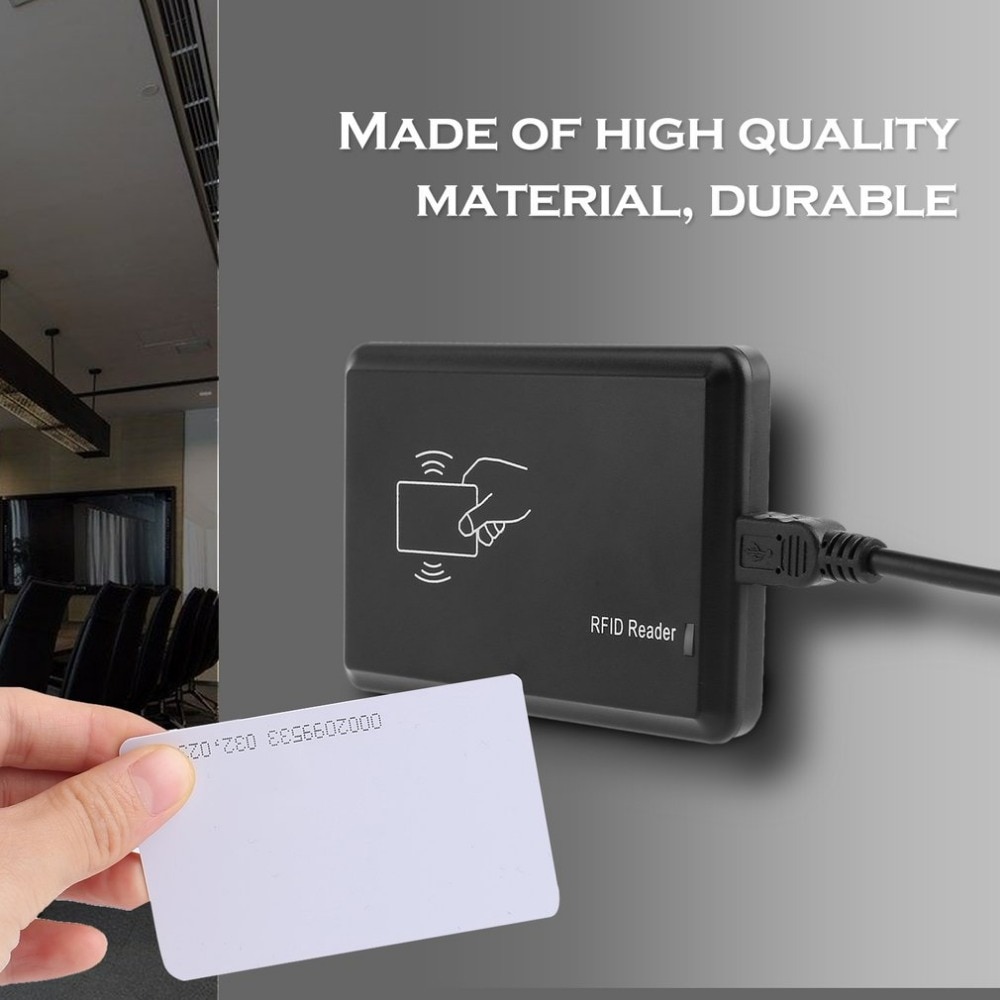 USB 125kHz RFID EM4305 T5567讀卡器支持閱讀EM 4001 EM4200或兼容卡/標籤 + 5 ID